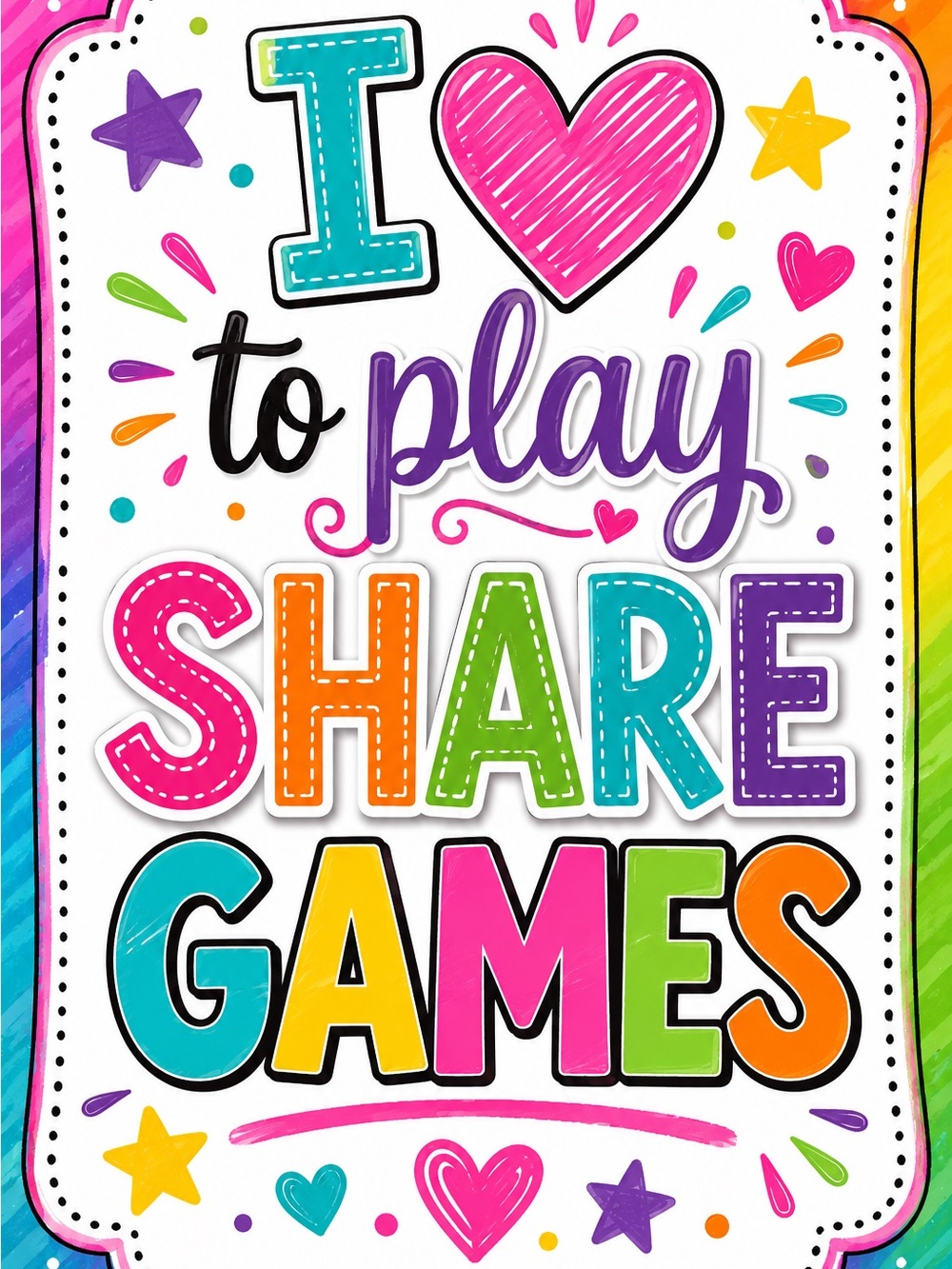 If you have a SHARE GAME, please comment below so I can join in on the fun!